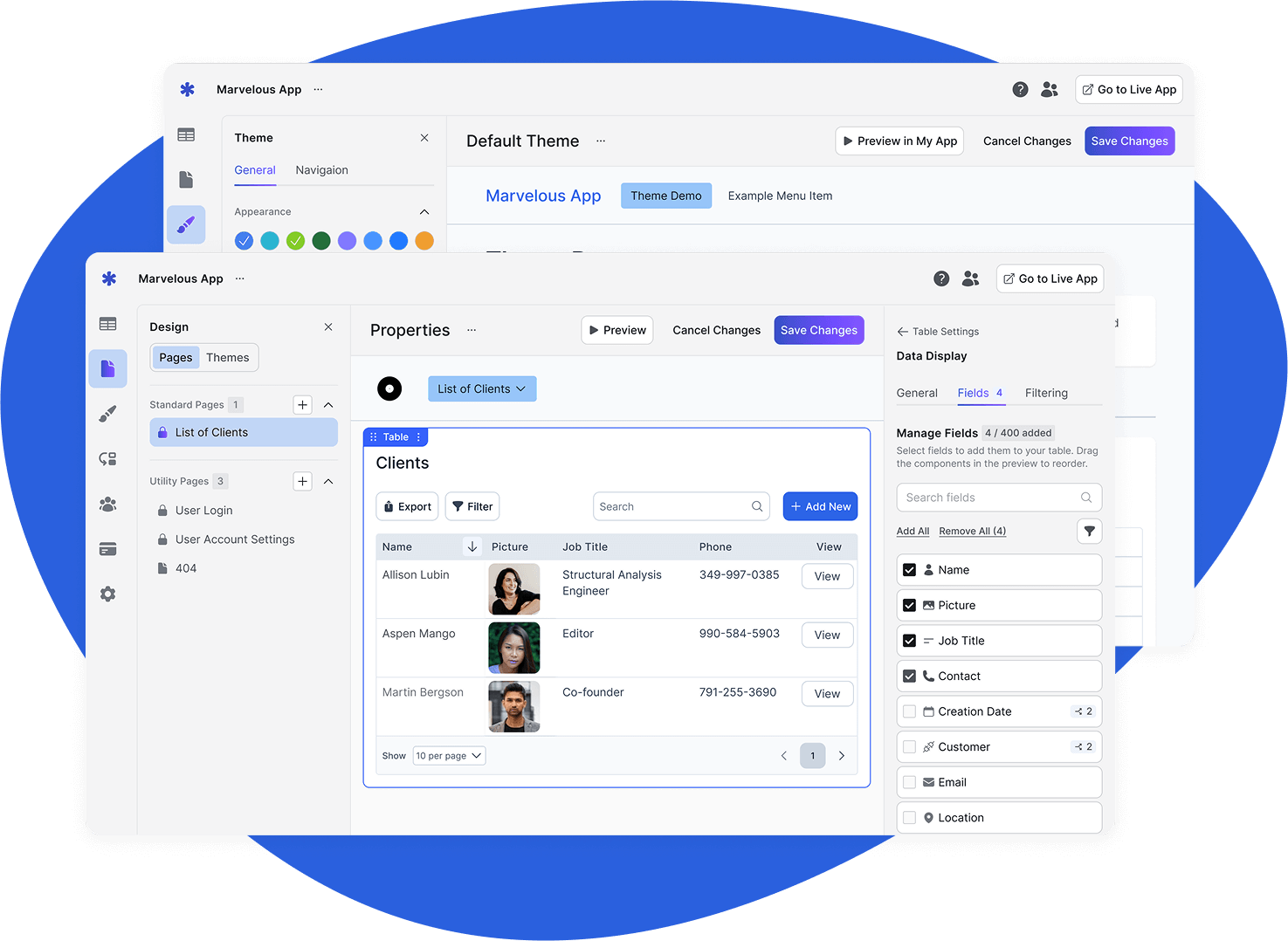 Customizable App Building Customizable App Building