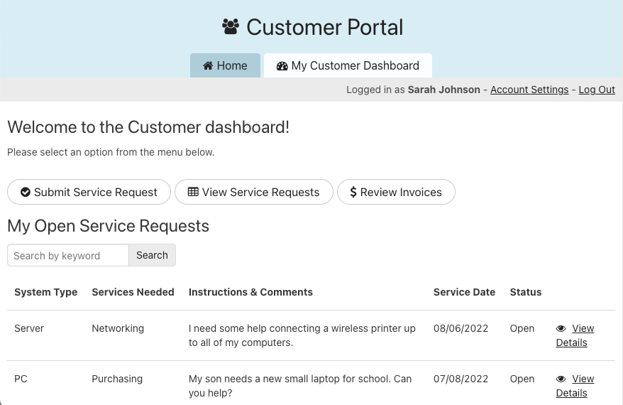 Customer Portal